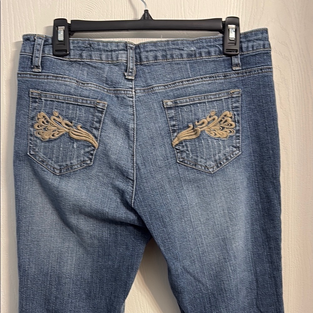 Mix It Dark Blue Flare Jeans - Picture 4 of 4